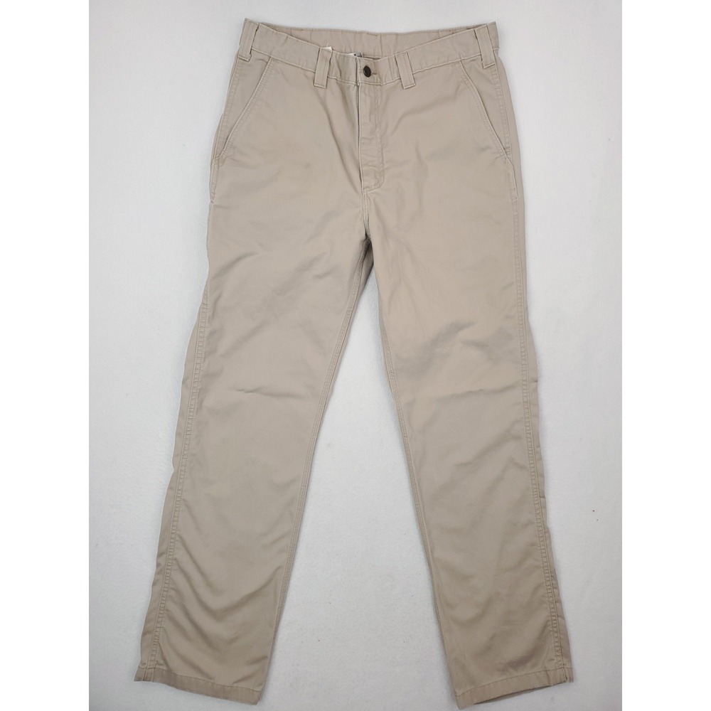 Carhartt Pants‎ Mens 36x34 Khaki Relaxed Straight Cargo Utility Workwear Outdoor